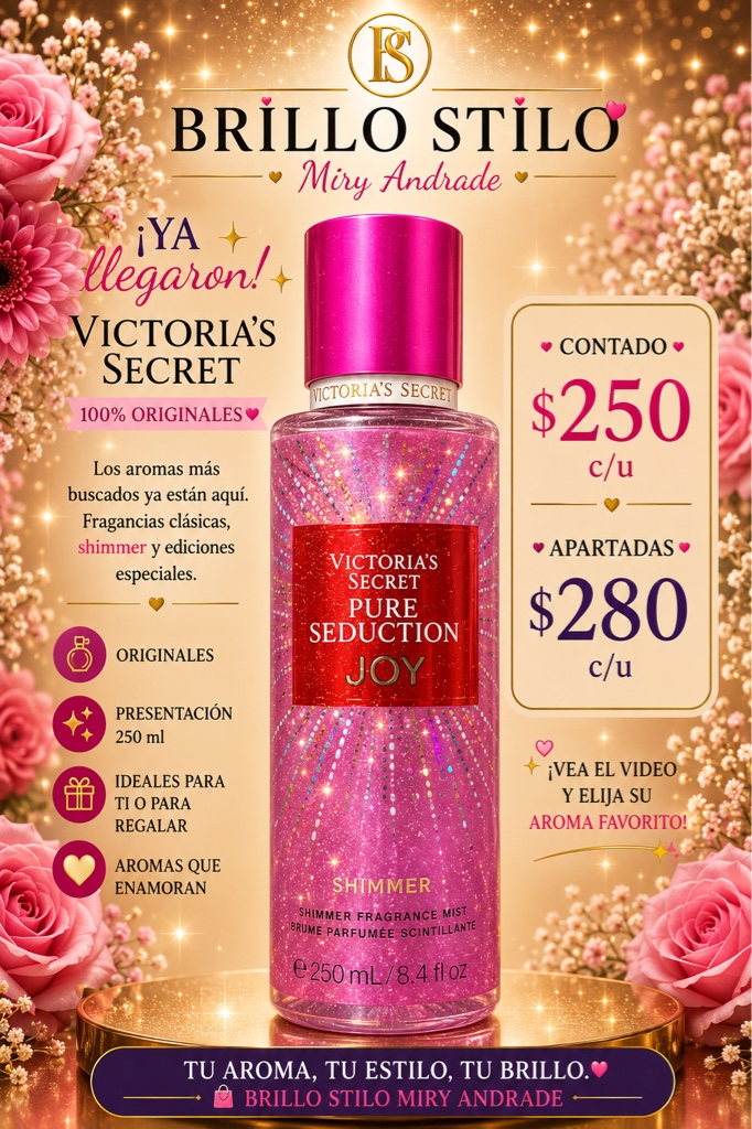 Victoria’s Secret Pure Seduction Joy Shimmer Fragrance Mist 250 ml