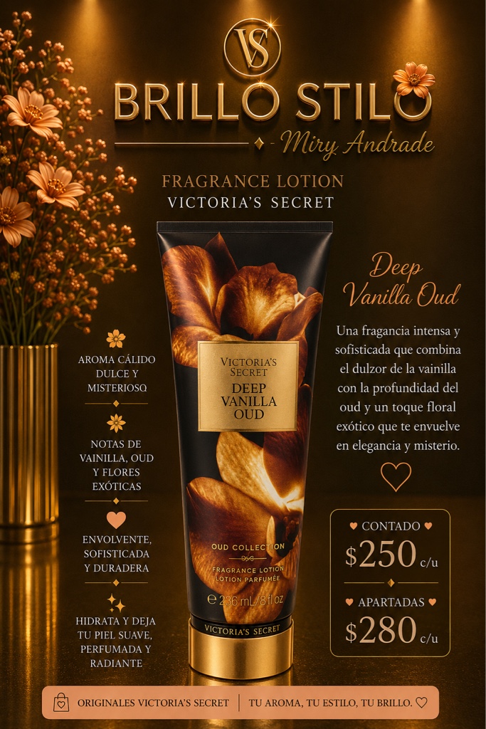Victoria’s Secret Deep Vanilla Oud Fragrance Lotion 236 ml