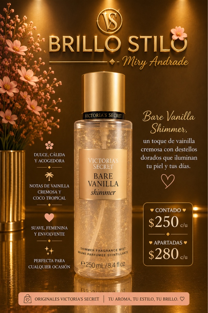 Victoria’s Secret Bare Vanilla Shimmer Fragrance Mist 250 ml