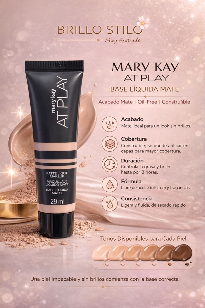 Base Líquida Mate Mary Kay At Play®
