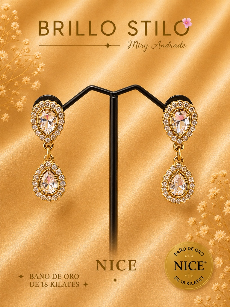 ✨ Aretes Gota Imperial ✨