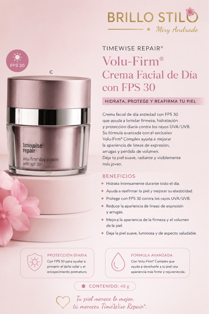 🌸✨ TimeWise Repair® Volu-Firm® Crema Facial de Día con FPS 30 ✨🌸