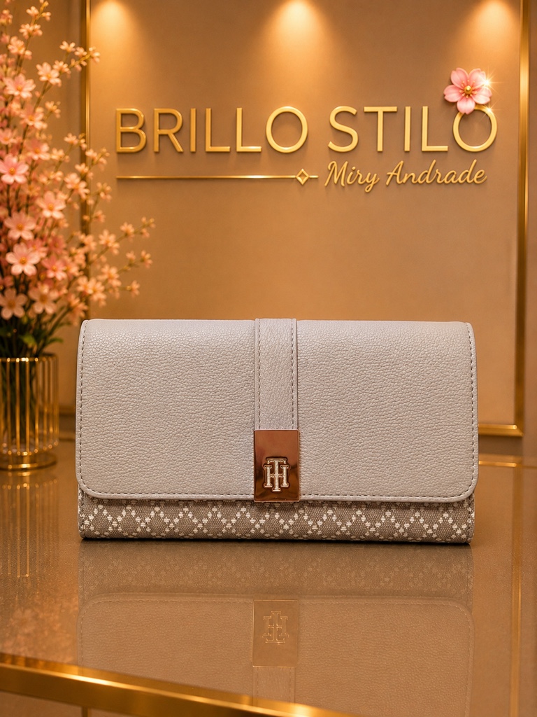 Tommy Hilfiger Elegance Flap Wallet Beige