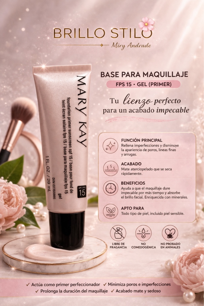 Mary Kay® Base para Maquillaje FPS 15 (Primer en Gel)