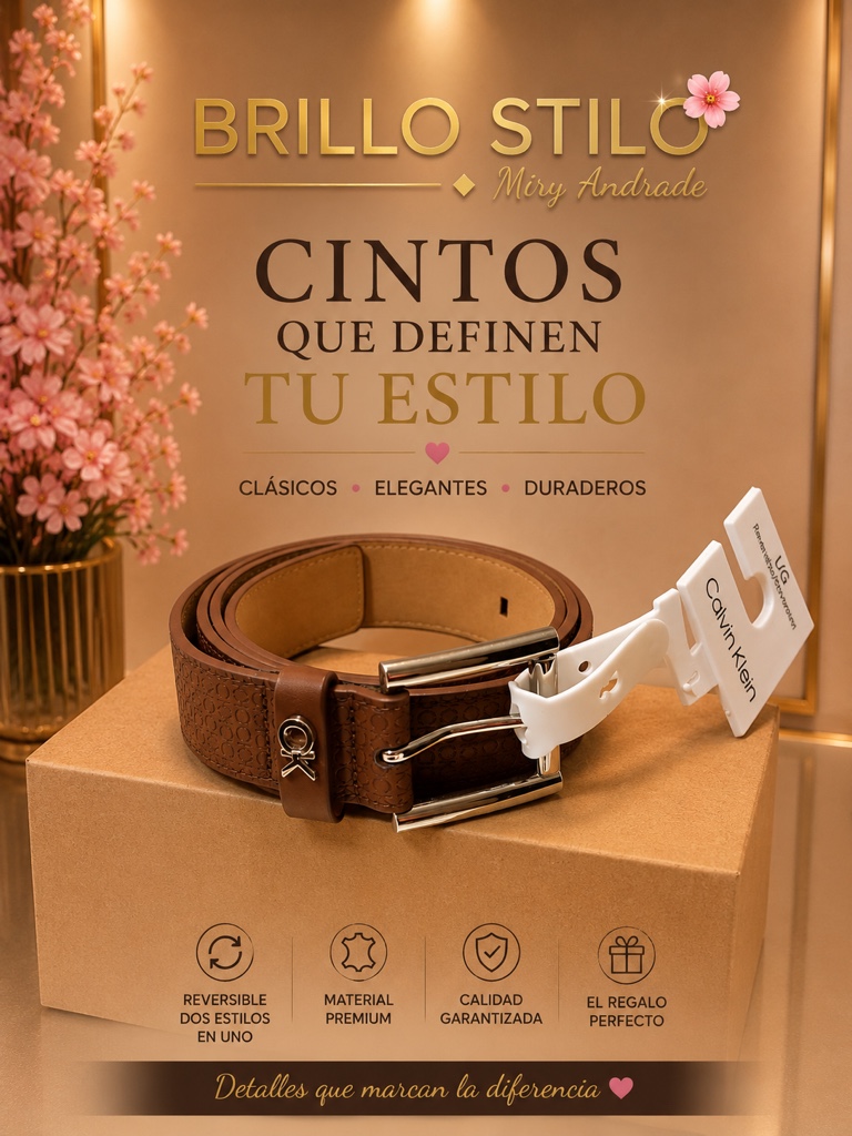 ✨ Cinturón Calvin Klein Premium para Dama