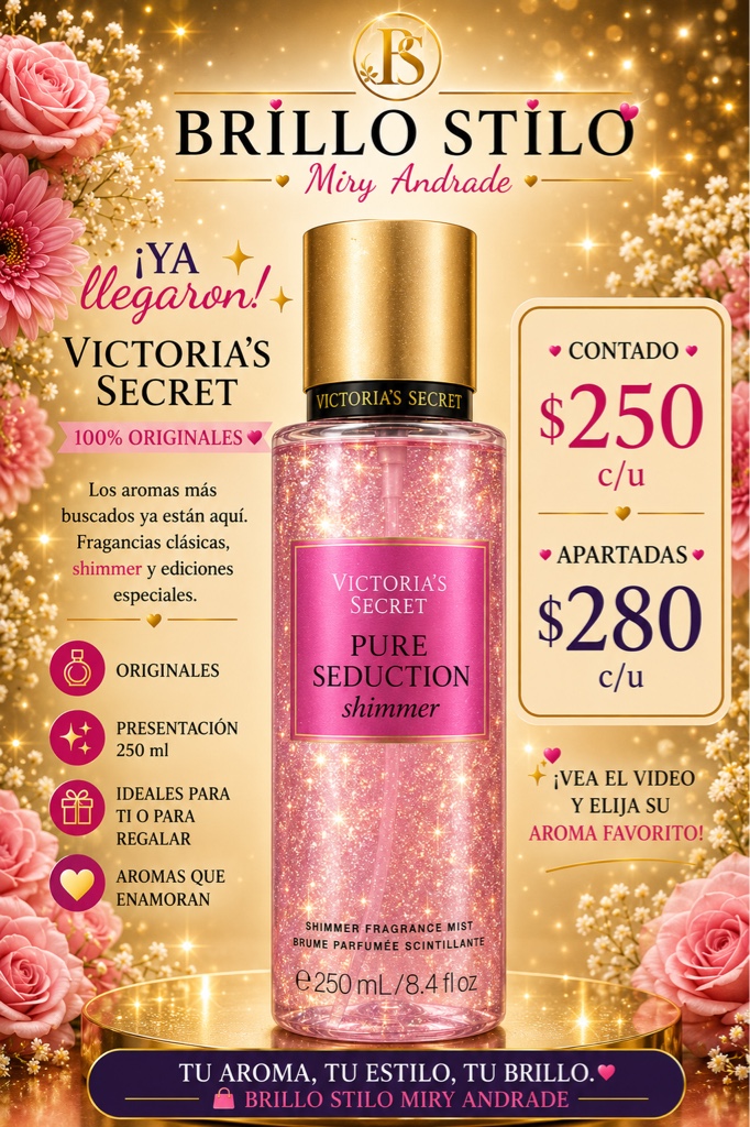 Victoria’s Secret Pure Seduction Shimmer Fragrance Mist 250 ml