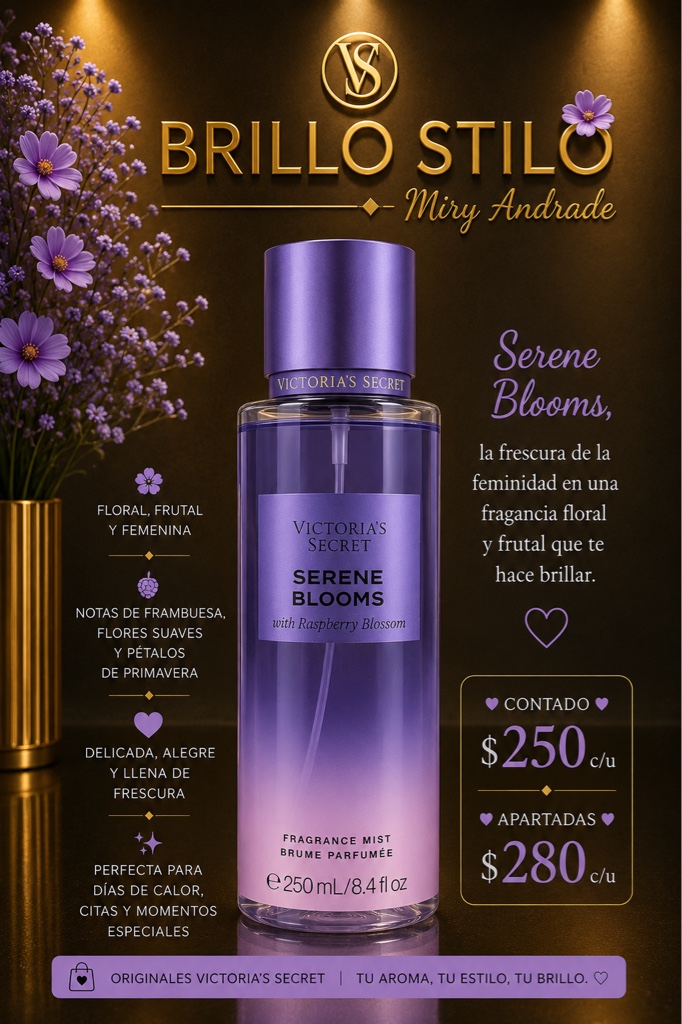 💜 Serene Blooms – Victoria’s Secret