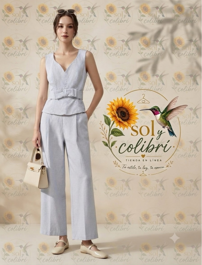 Traje casual moño