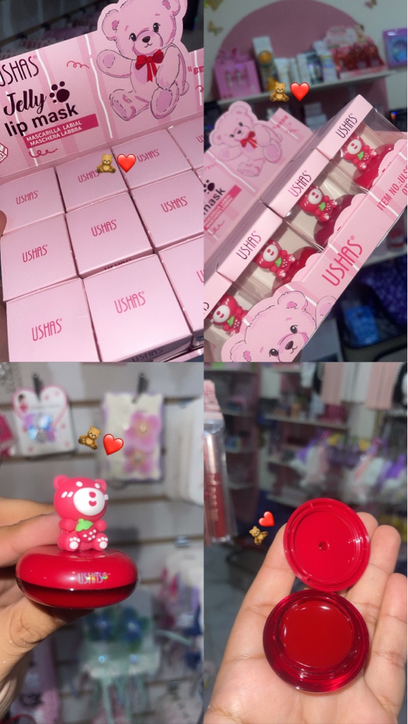 Bálsamo USHAS Jelly lip mask rojo