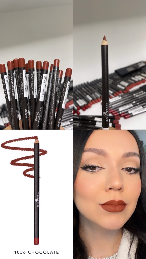 Delineador-chocolate 1036 de labios Italia deluxe