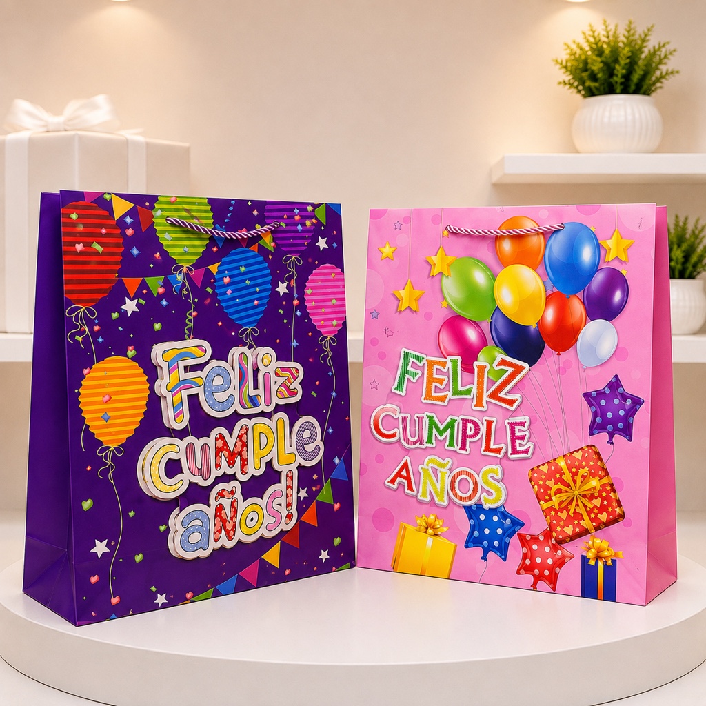 Bolsa regalo Feliz Cumpleaños mediana