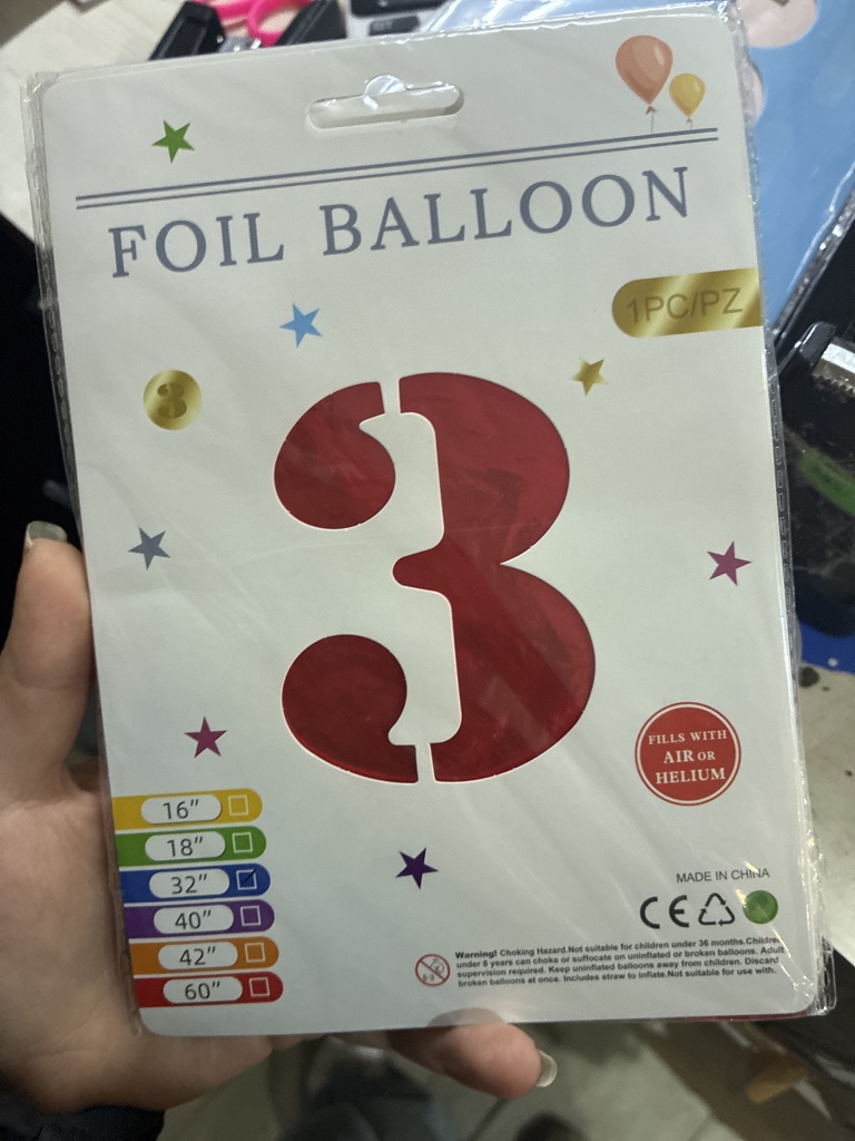Globo foil rojo 3