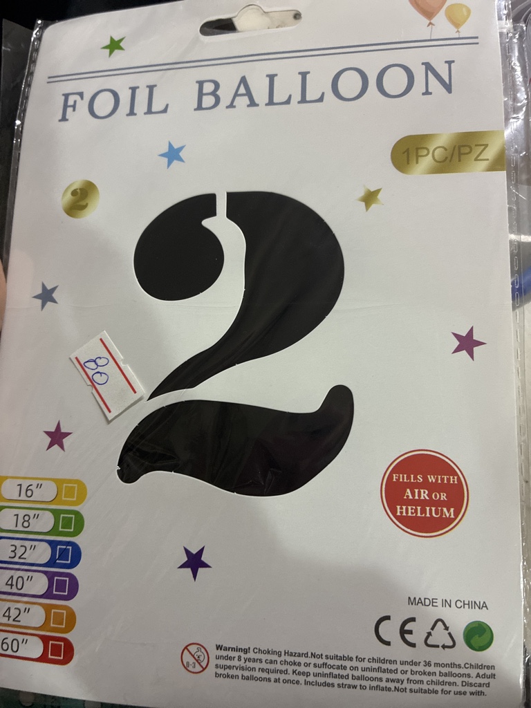 Globo foil negro 2