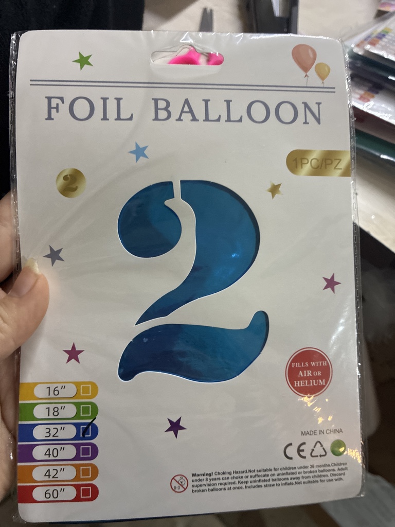Globo foil azul 2