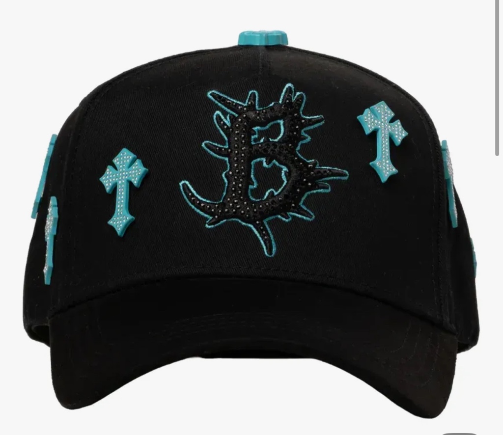 B color azul barbas hats