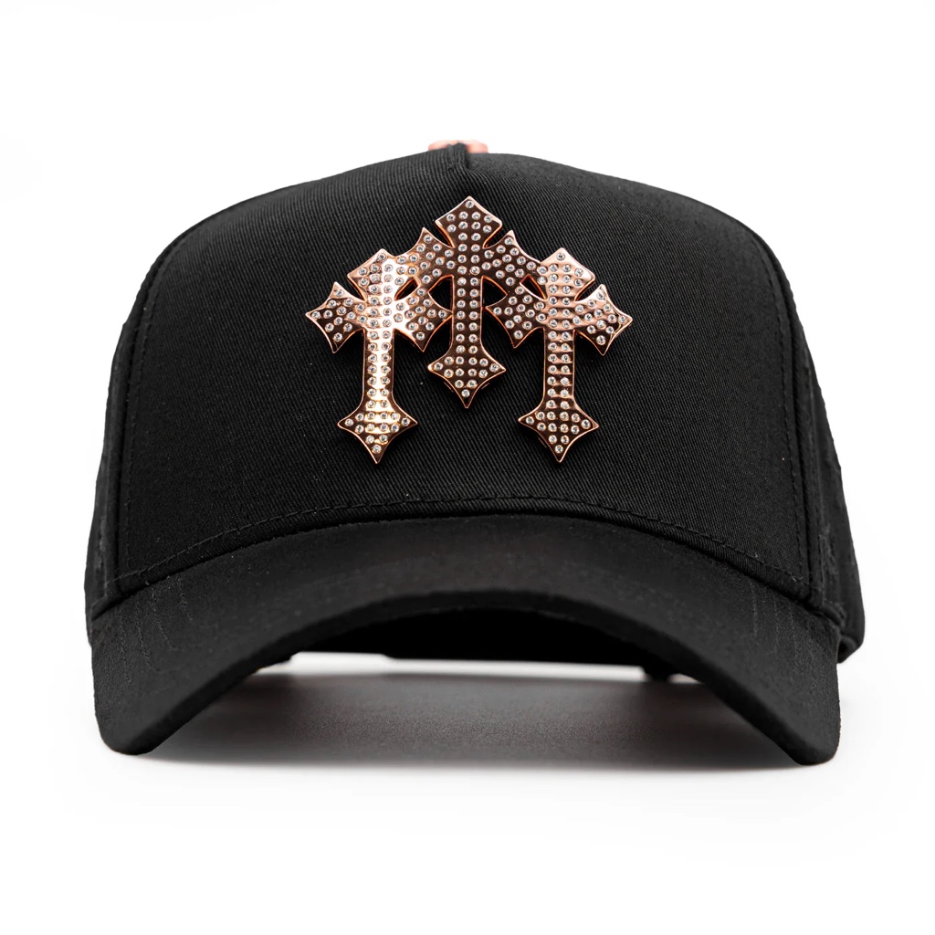 Barbas Hats Chrome Rose Gold