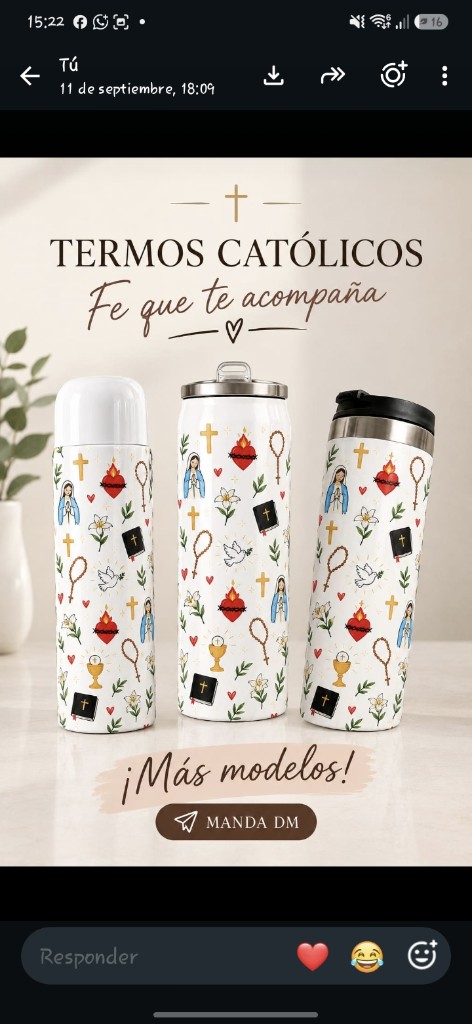Termo catolico blanco
