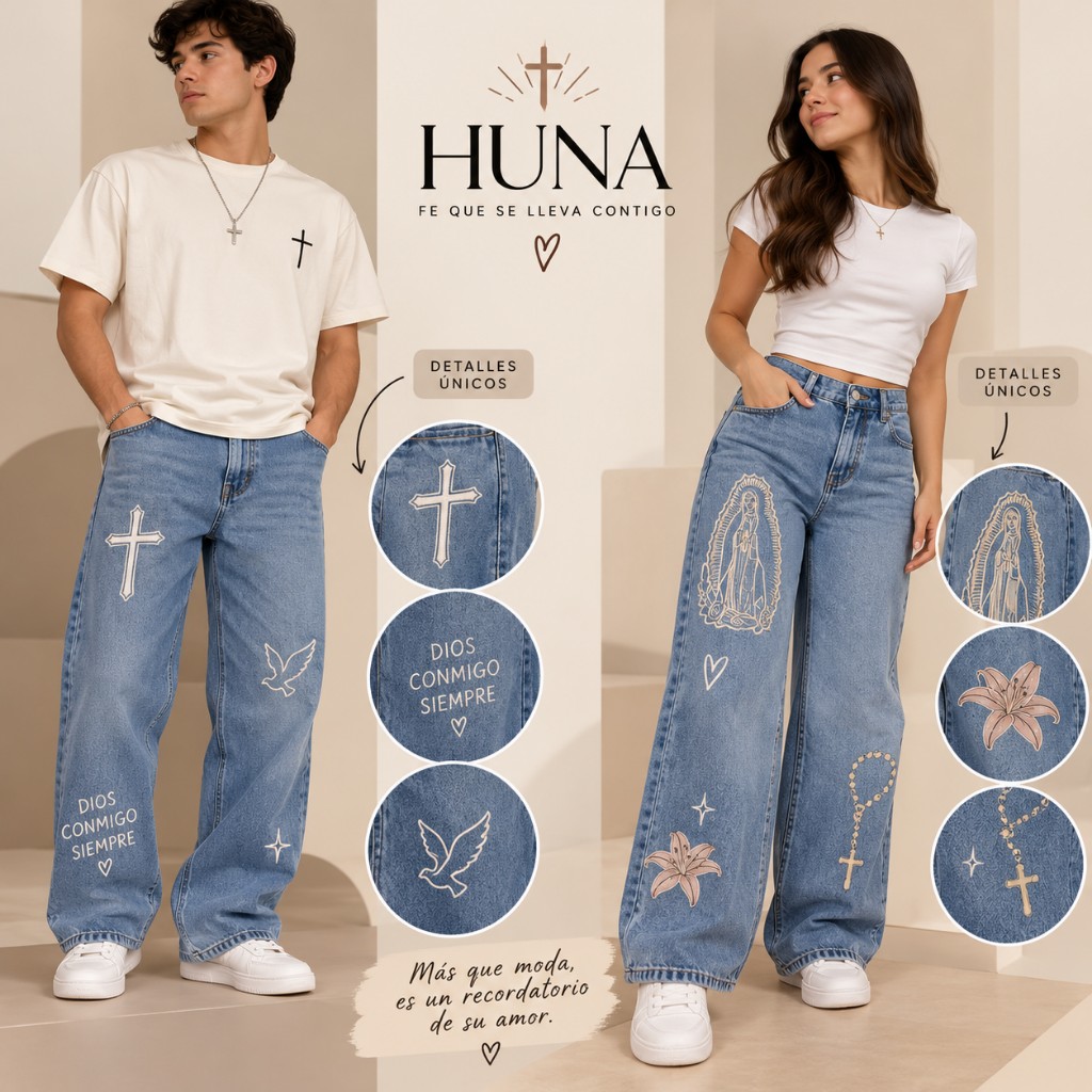 Jeans Huna azules