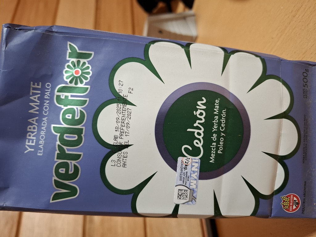 Yerba verde flor cedron x 500 grs