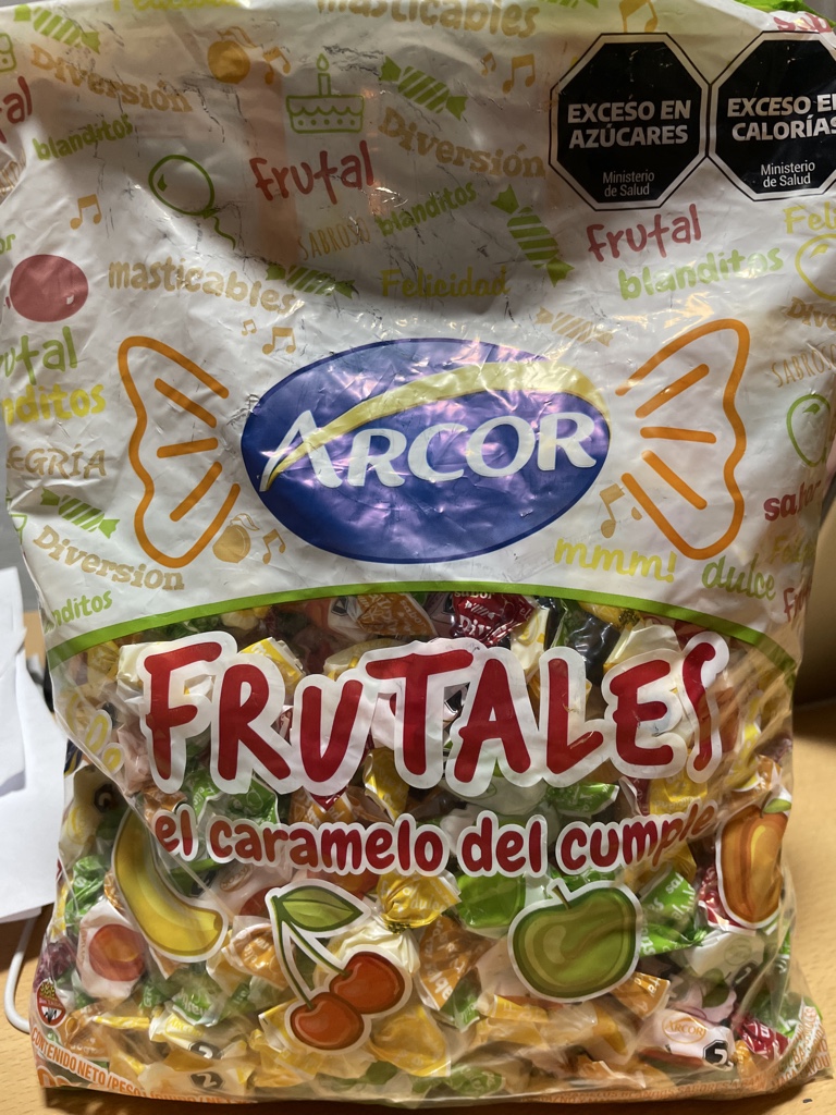 Caramelo masticable x 800 grs