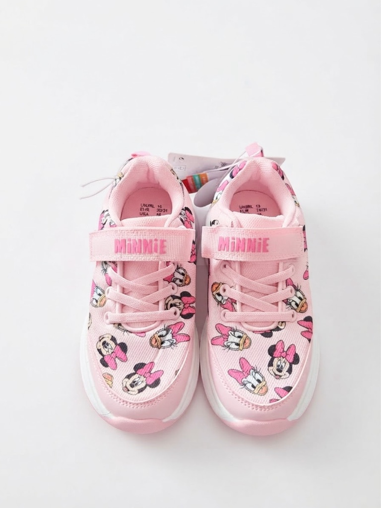 Tenis Minnie Daisy Tela Rosa