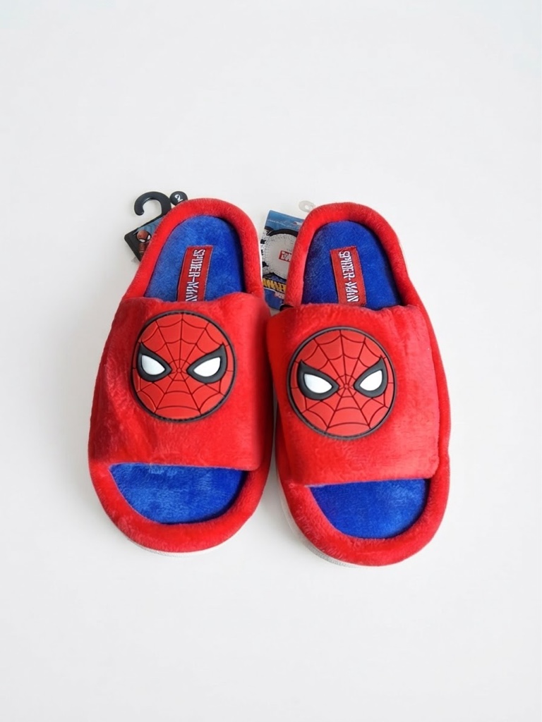 Pantuflas Spiderman rojas