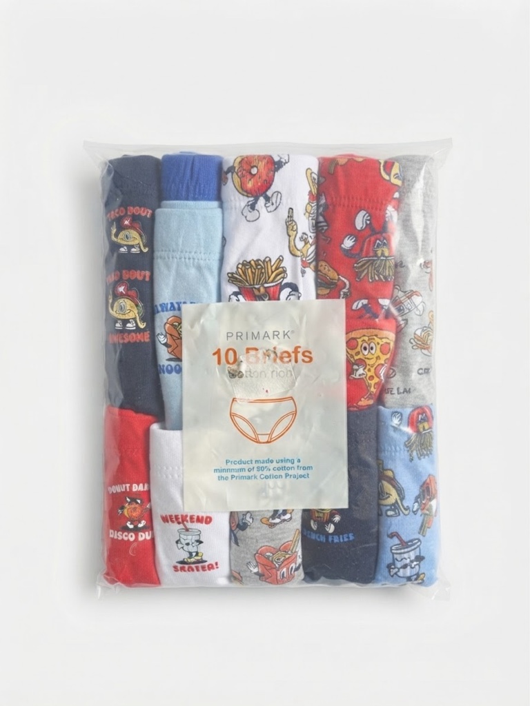 Calzoncillos niño pack x 10 surtidos