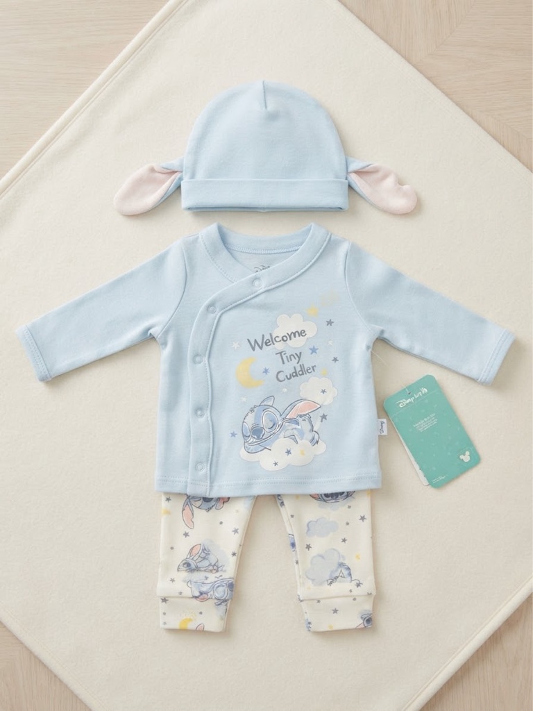 Conjunto bebe Disney con gorrito