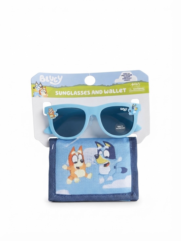 Gafas azules con billetera Bluey