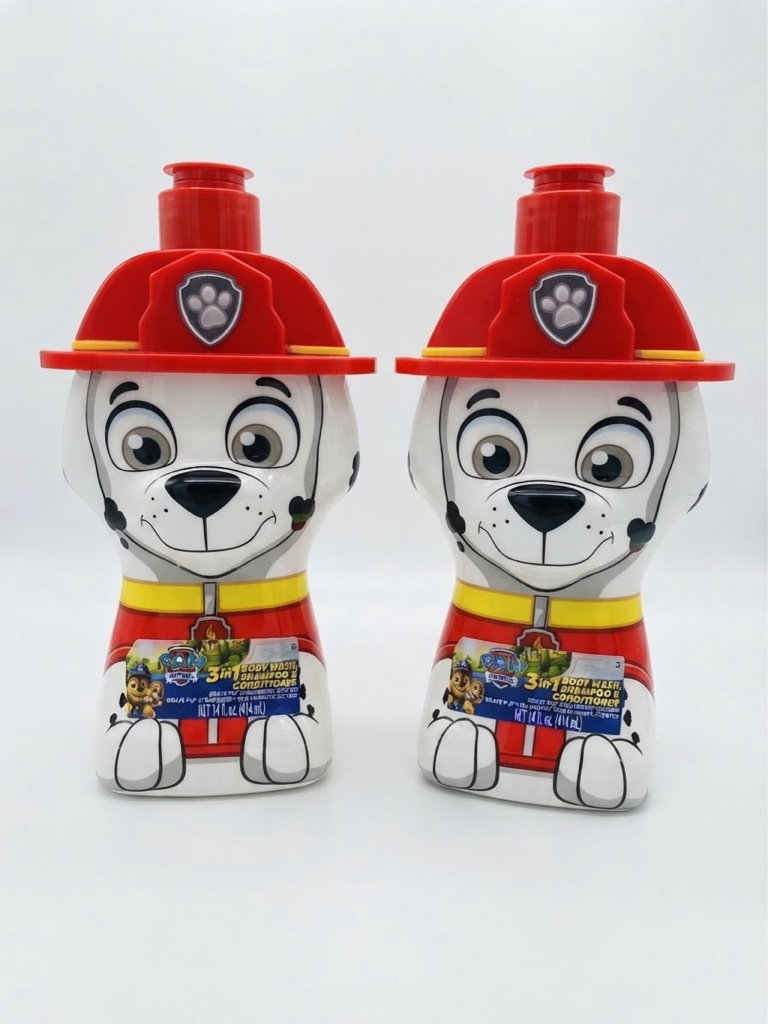 Shampoo Envase Paw Patrol rojo 3 en 1