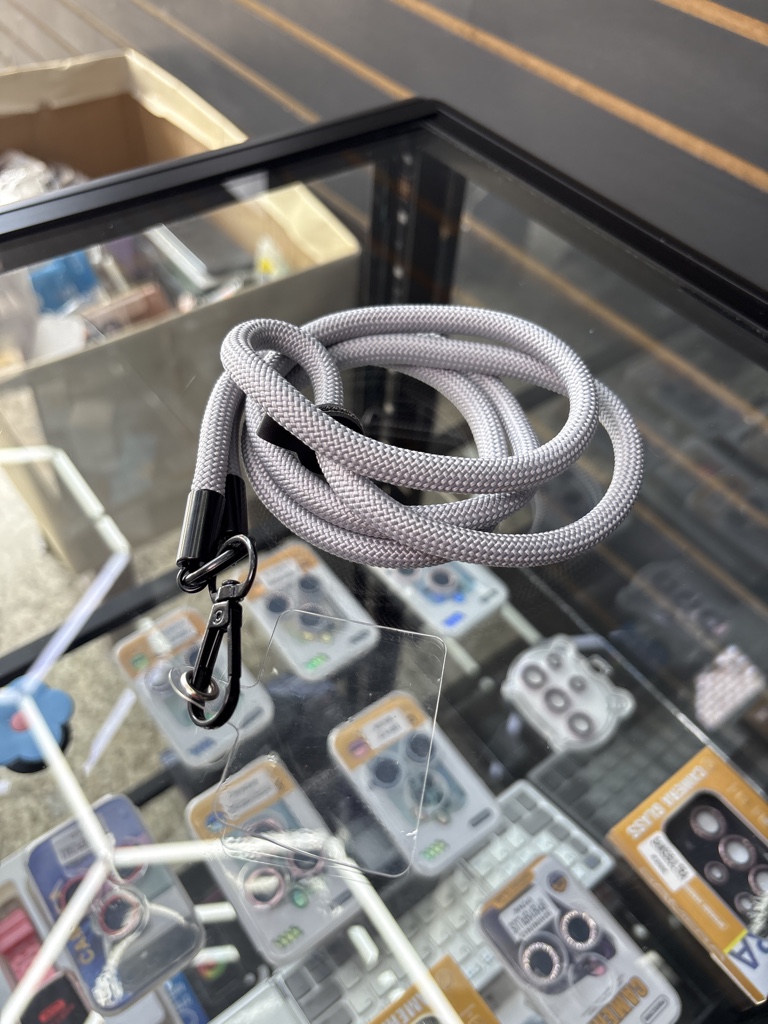 Colgante nylon gris claro