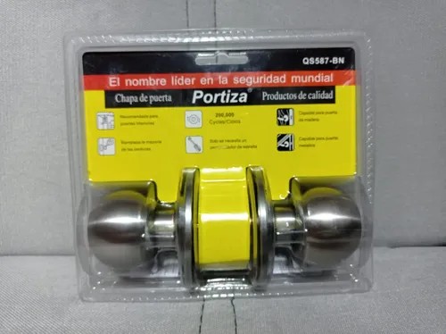 Chapa perilla  interior bola blíster portiza eco