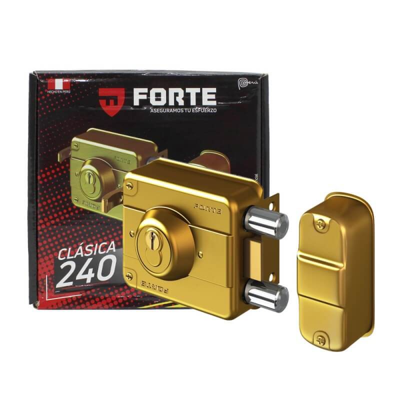 FORTE  240 chapa exterior 3 golpes dorada