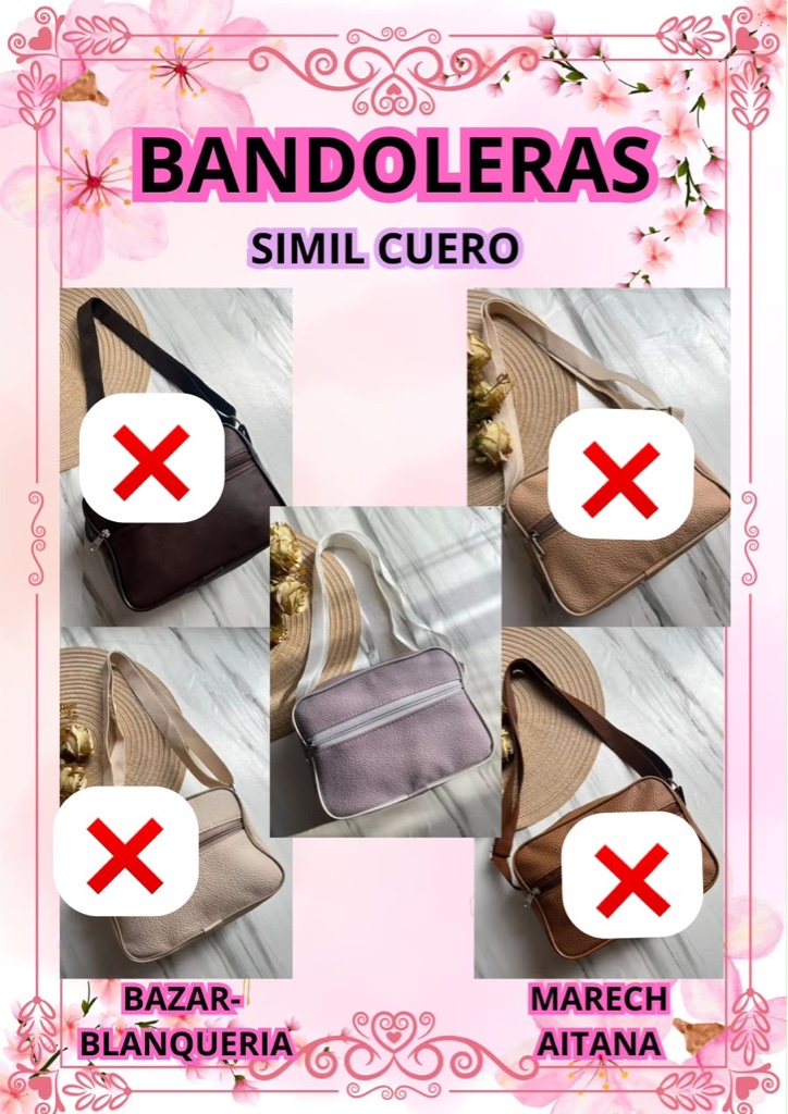 Bandolera simil cuero