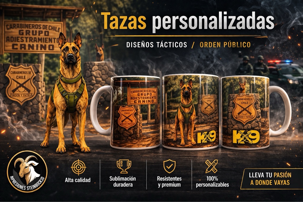 Taza guías carabineros