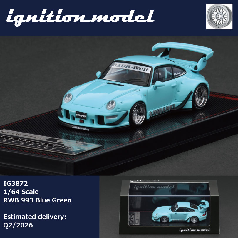 IGNITION MODEL RWB 993 BLUE GREEN