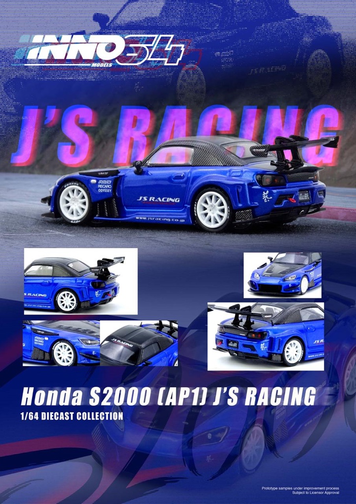 INNO64 HONDA S2000 J’S RACING BLUE
