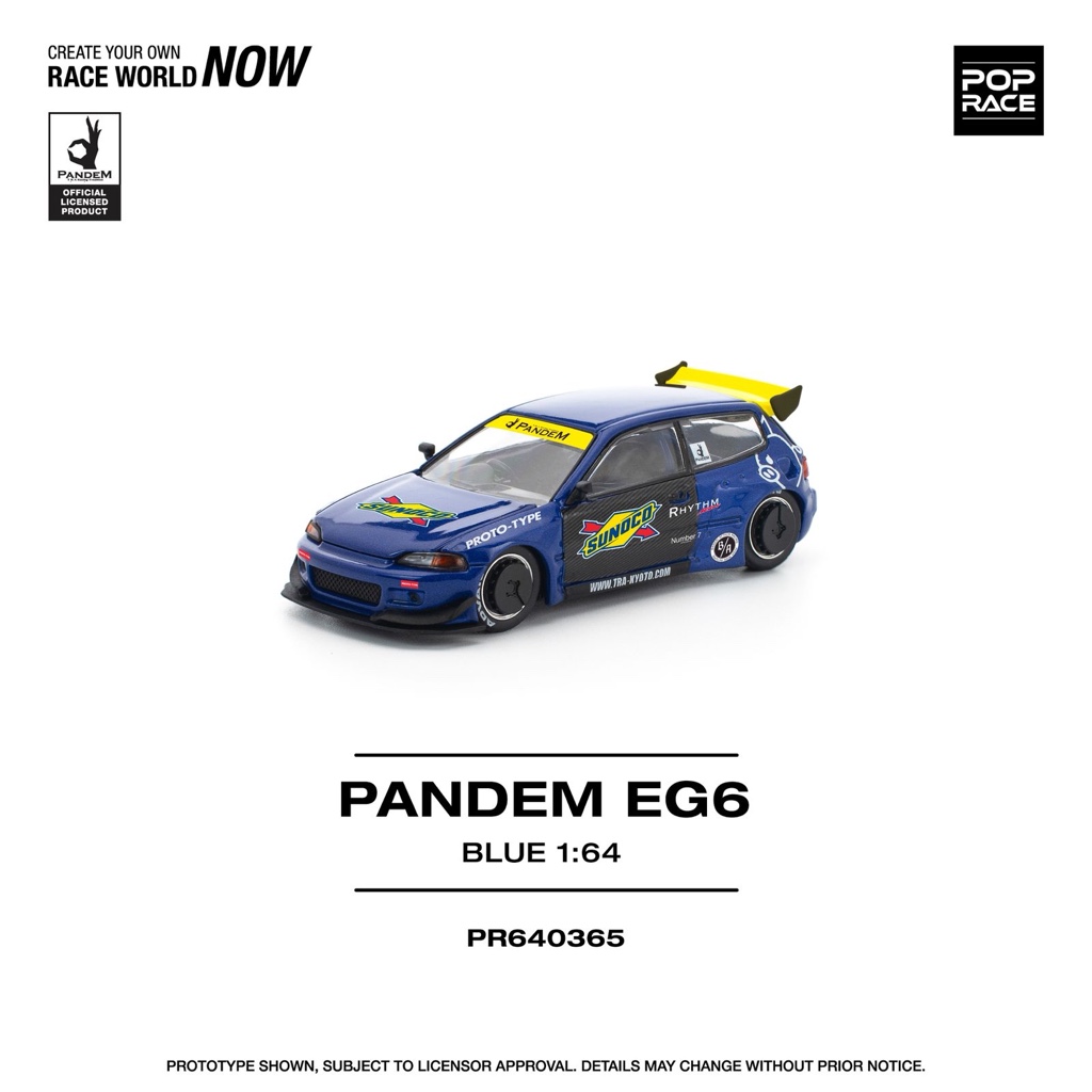POP RACE CIVIC EG6 PANDEM BLUE