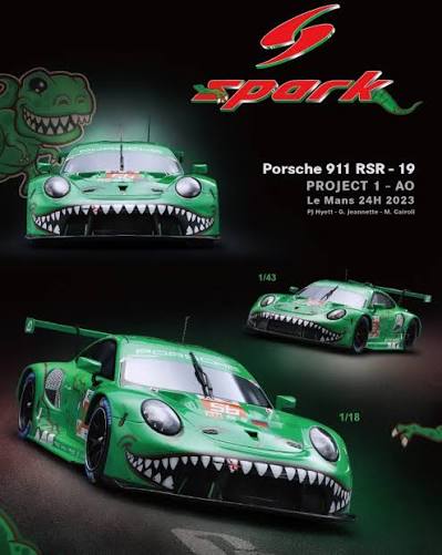 SPARK PORSCHE 911 GT3 RSR REXY AO RACING