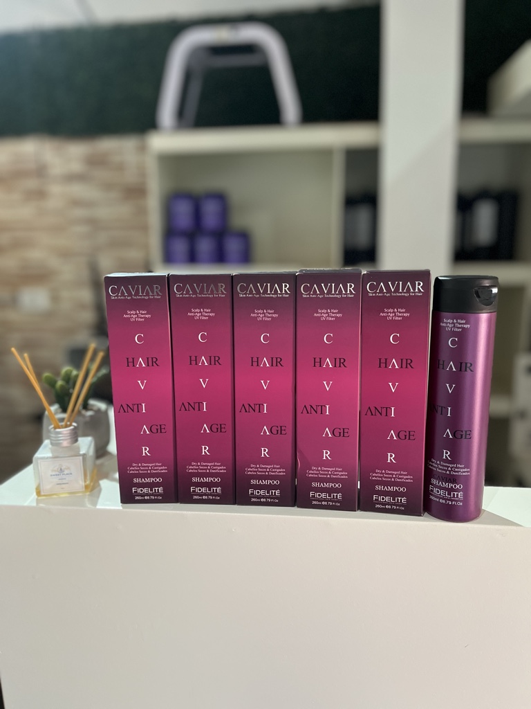 Fidelite Caviar Hair V Anti Age shampoo violeta