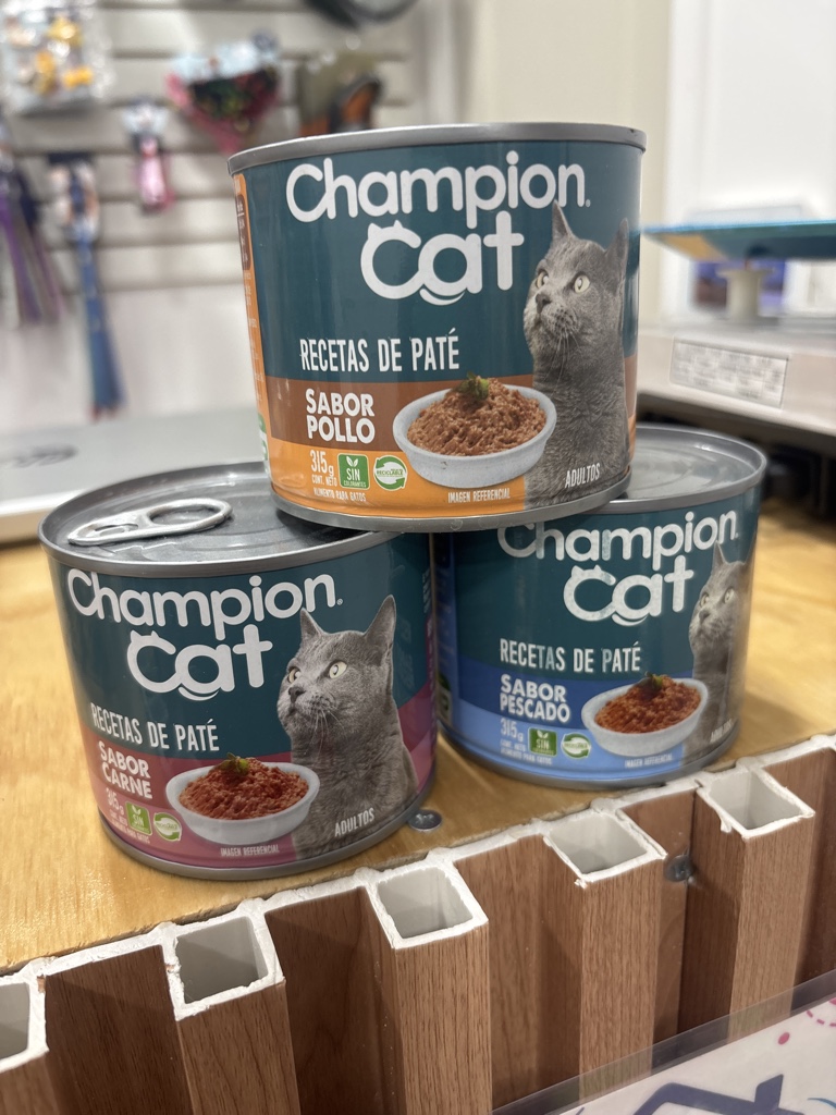 Champion Cat paté adulto 315g Sabor Carne/Pollo/Pescado