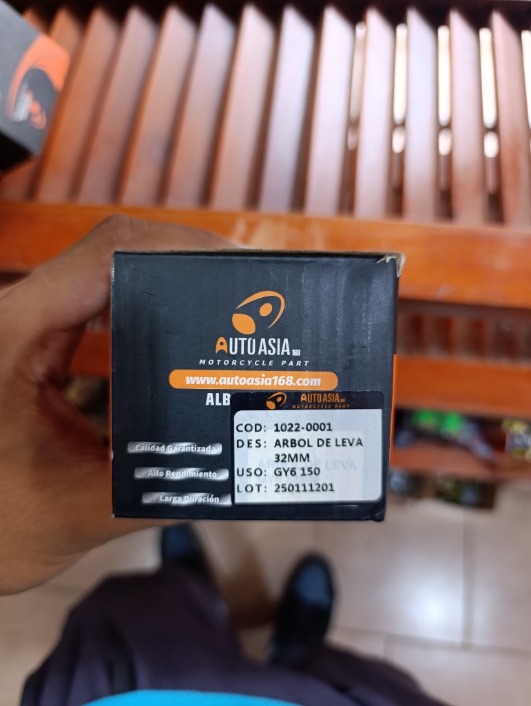 ARBOL DE LEVA 32MM GY6 150 1X50