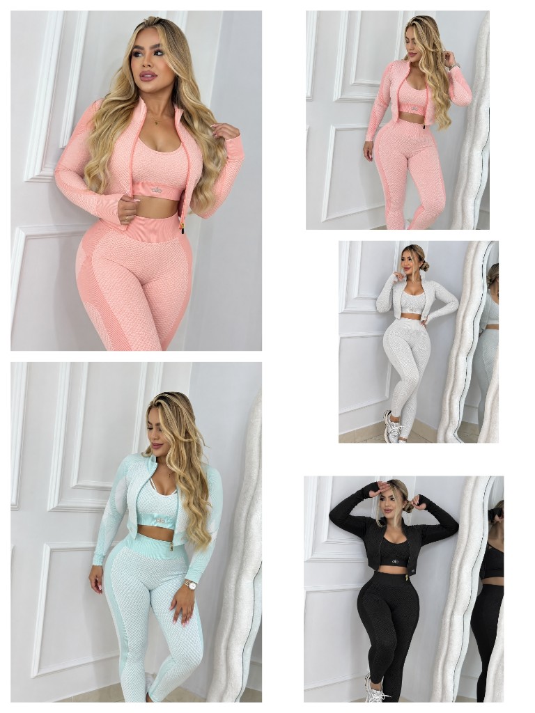 Conjunto deportivo rosado