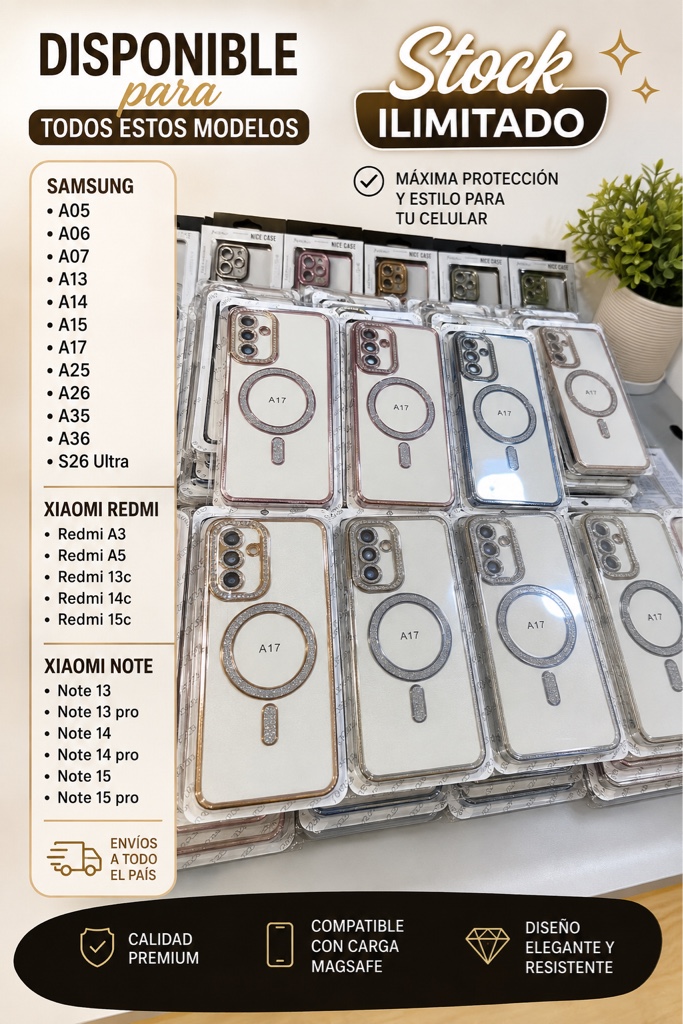 Funda celular Magsafe transparente