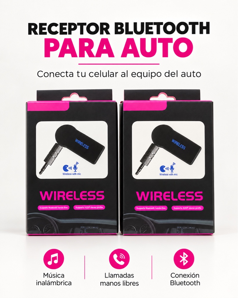 Receptor Bluetooth para auto