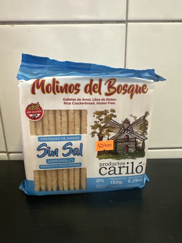 Molinos del Bosque tostadas de arroz sin sal