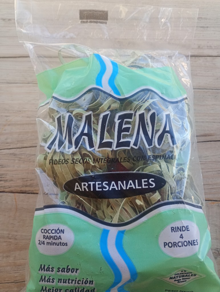 Malena fideos artesanales espinaca