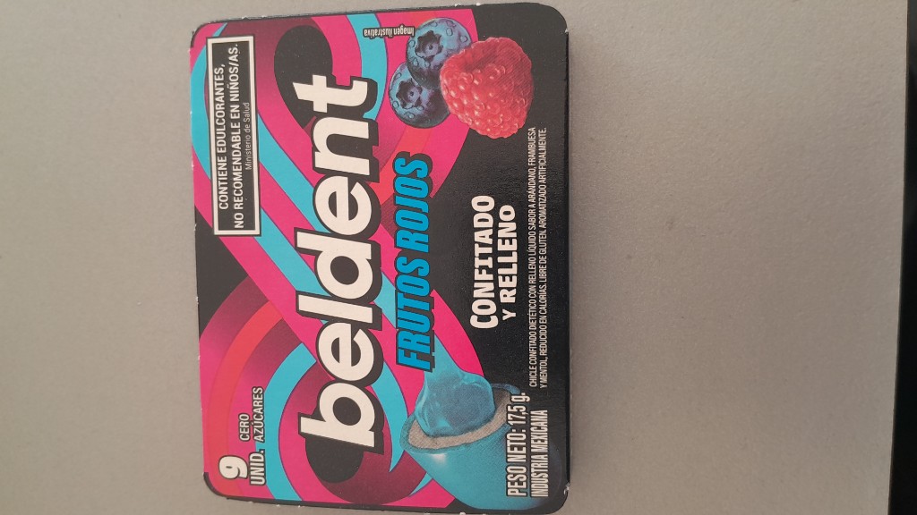 Chicle Beldent Frutos Rojos