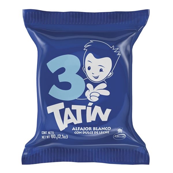Tatín alfajor blanco triple