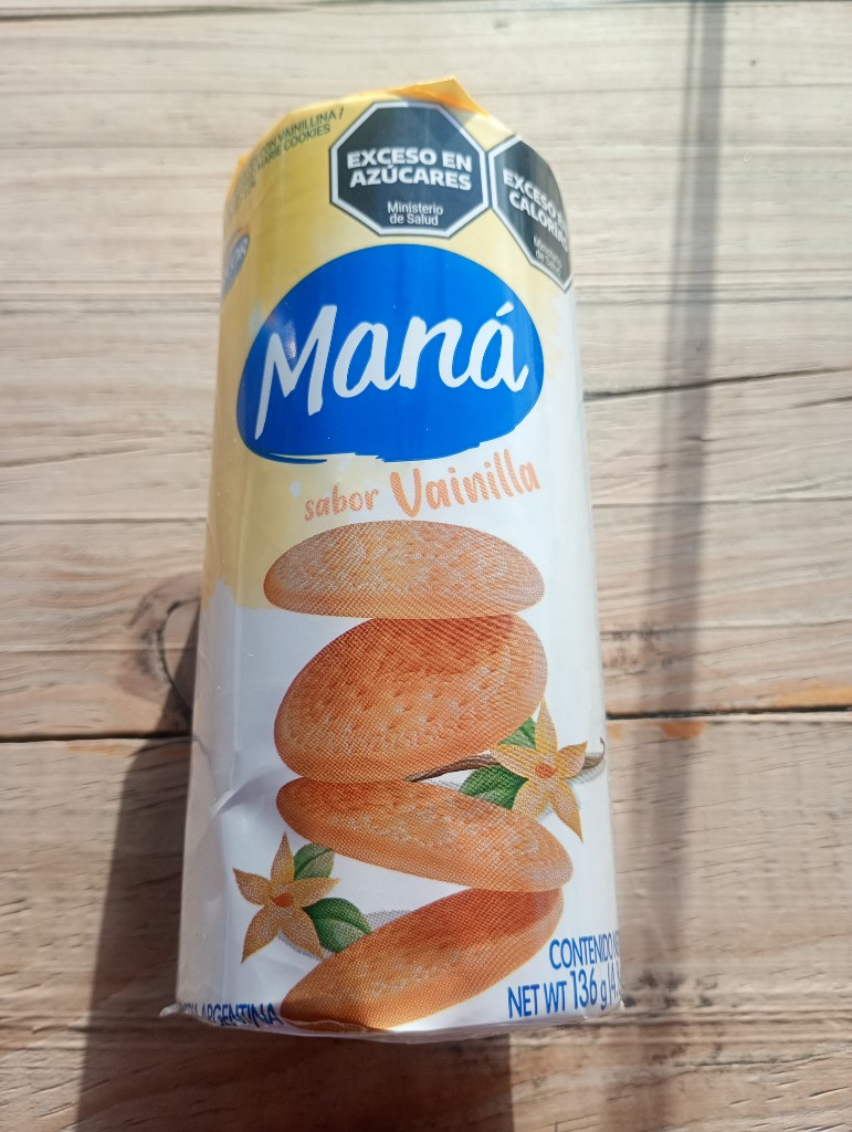 Maná vainilla galletitas 136g
